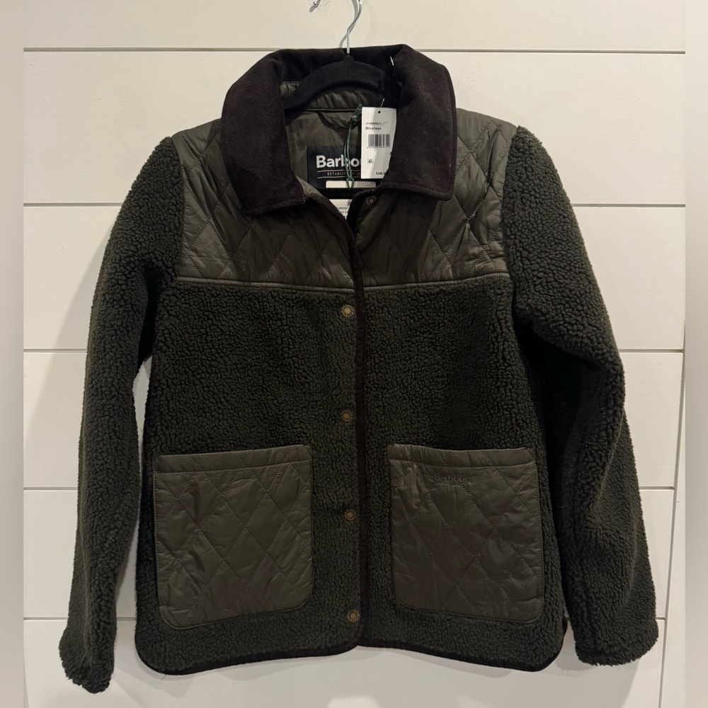 NWT Barbour green quilted Laurel jacket